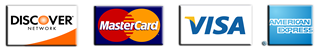 We Accept All Major Credit Cards